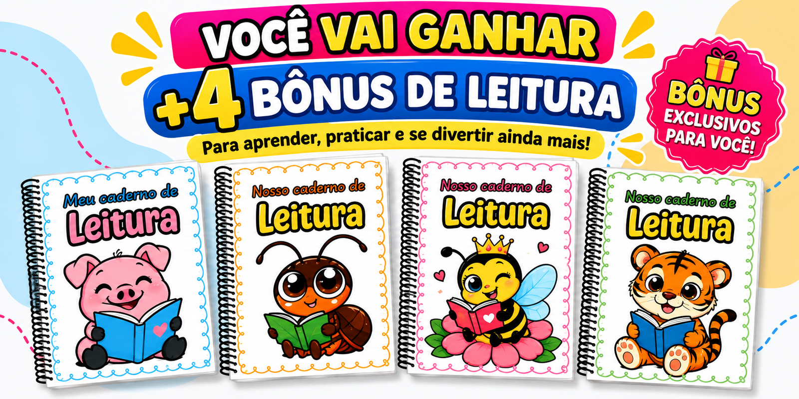 Quatro bônus exclusivos de leitura