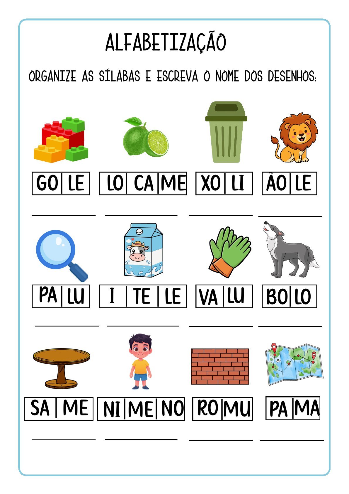 Escrita de Palavras