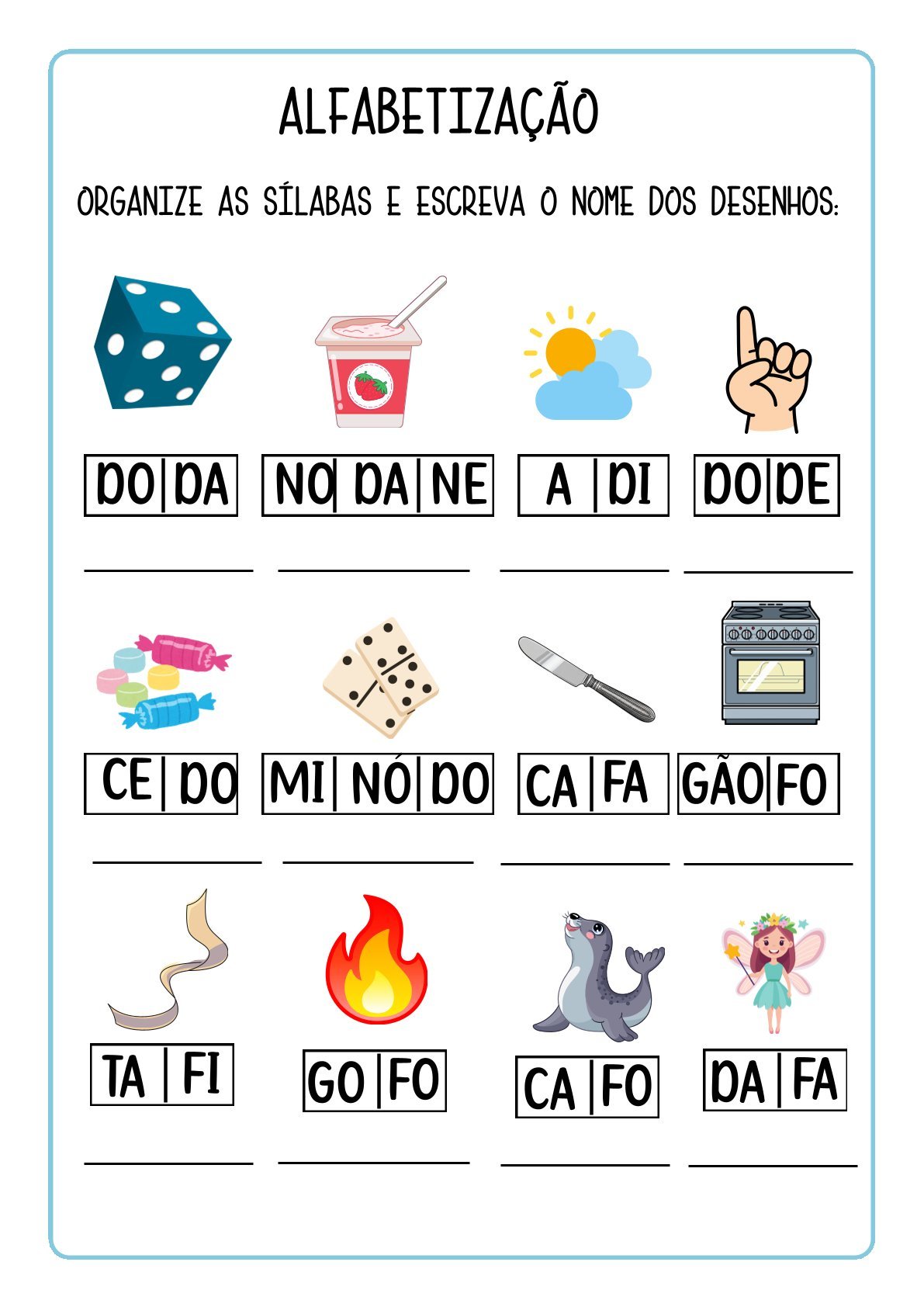 Sílabas e Palavras